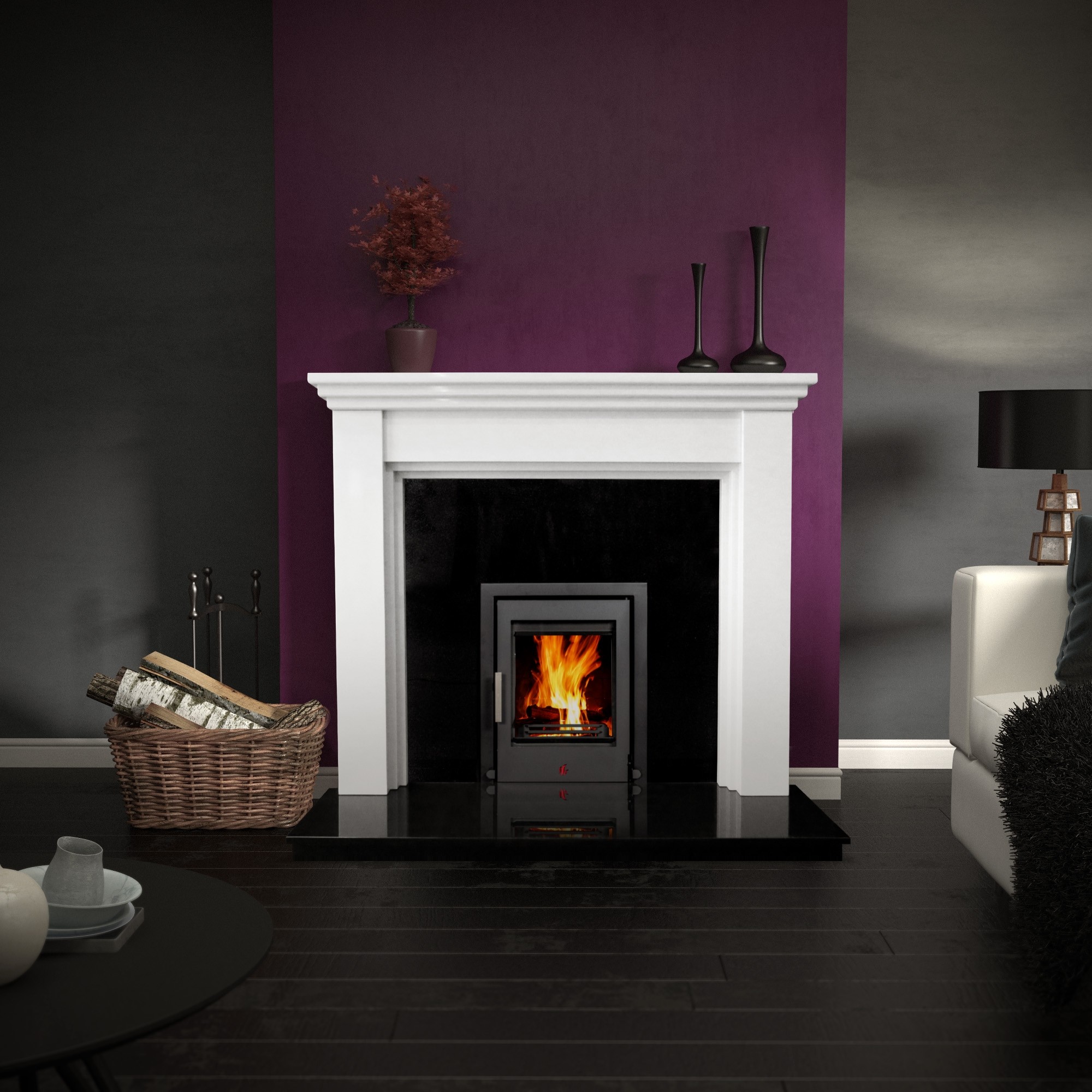 Winchester Polar White Marble Fireplace Ryan Stoves